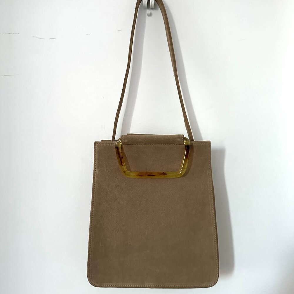 Clyde brand Rectangular Suede Shoulder Bag